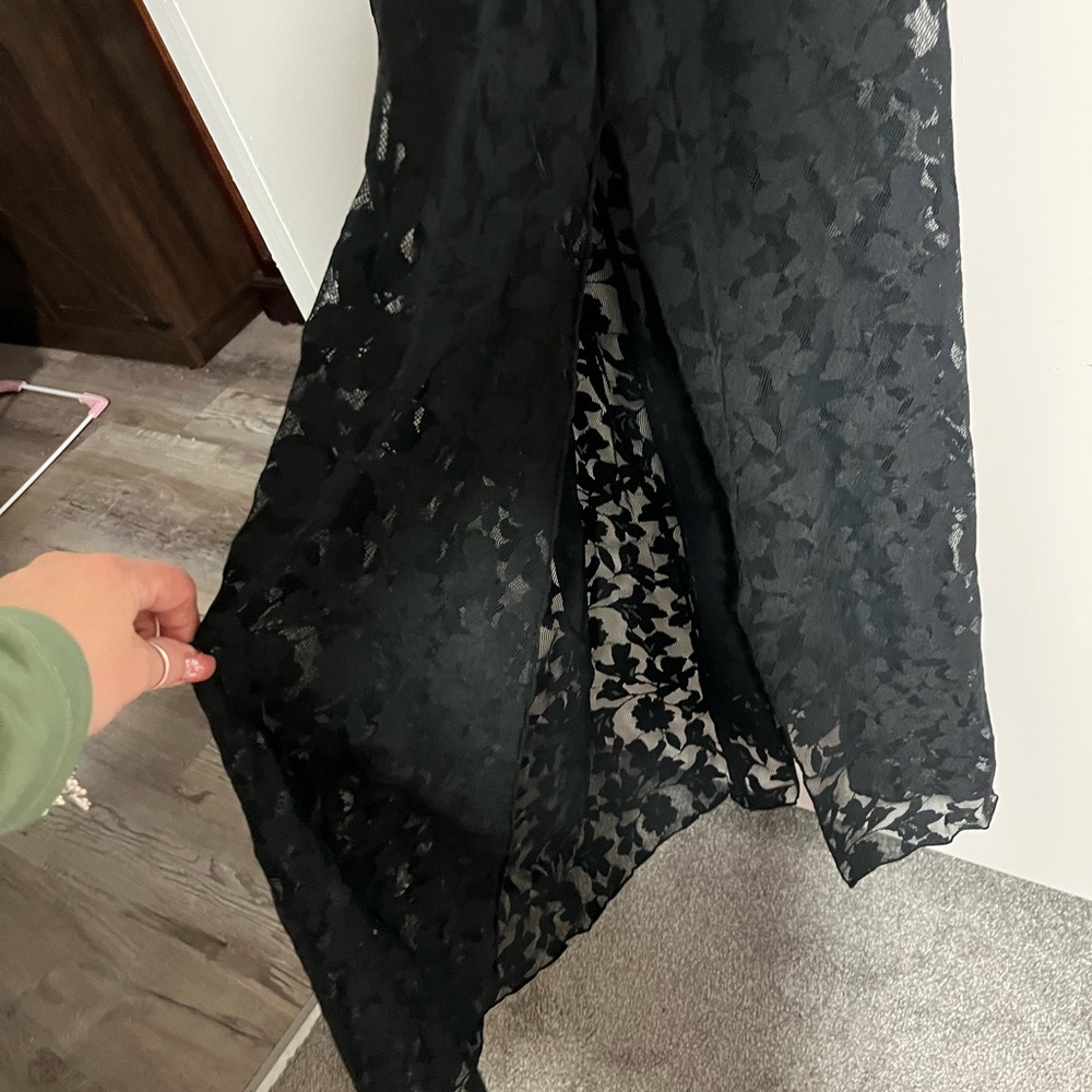 Auden Black Lace Slip Chemise - Picture 2 of 6
